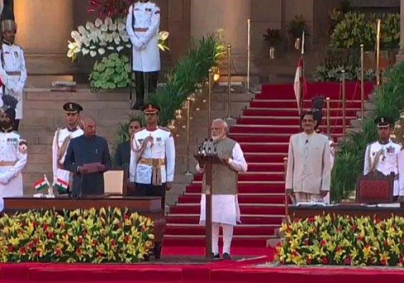 Narendra Modi takes oath as Prime Minister for second term, oaths to save Indian Constitution Narendra Modi takes oath as Prime Minister for second term, oaths to save Indian Constitution